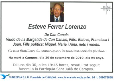 Esteve Ferrer Lorenzo 29/09/2019