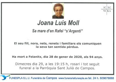 Juana Luis Moll 20-01-2020