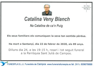 Catalina Veny Blanch  22-02-2020