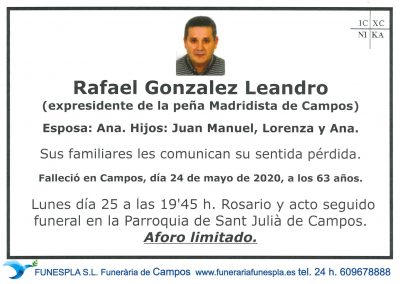 Rafael Gonzalez Leandro 24-05-2020