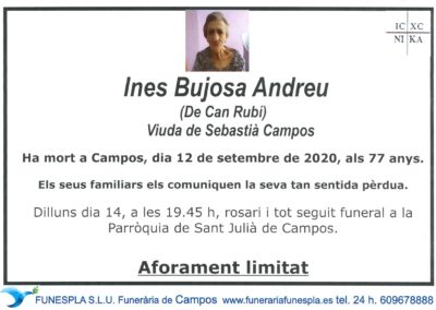 Ines Bujosa Andreu  12-09-2020