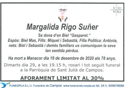 Margalida Rigo Suñer  19-12-2020