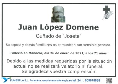 Juan López Domene  26-01-2021