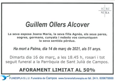 Guillem Ollers Alcover  14-03-2021