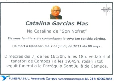 Catalina Garcias Mas 07-07-2021