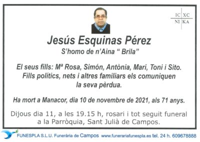 Jesus EsquinasPérez 10-11-2021