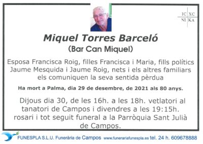 Miquel TorresBarceló  29-12-2021