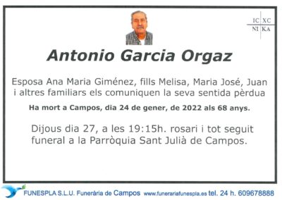 Antonio Garcia Orgaz  24-01-2022