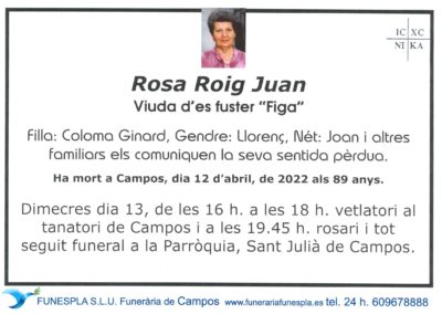 Rosa Roig Juan  12-04-2022