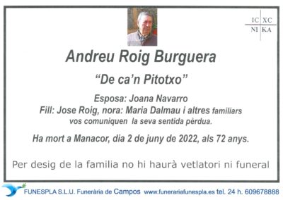 Andreu Rigo Burguera 02-06-2022