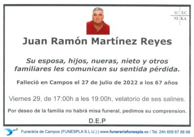 Juan Ramón Reyes  27-07-2022