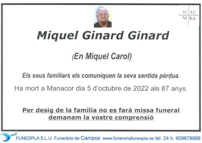 Miquel Ginard Ginard  05-10-2022