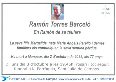 Ramón Torres Barceló  02-10-2022