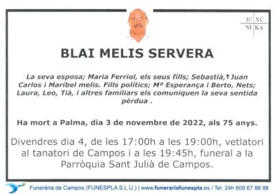 Blai Melis Servera  03-11-2022