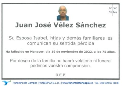 Juan José Vélez Sánchez  19-11-2022