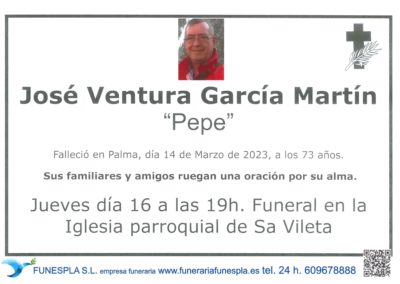 José Ventura García Martín   14-03-2023