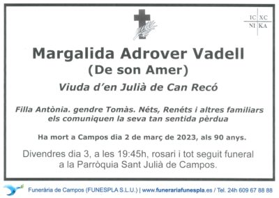 Margalida Adrover Vadell 02-03-2023