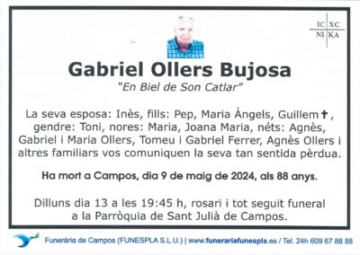 Gabriel Ollers Bujosa 09-05-2024