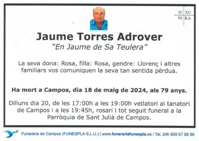Jaume Torres Adrover 18-05-2024