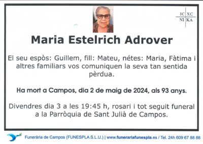 Maria Estelrich Adrover 02-05-2024
