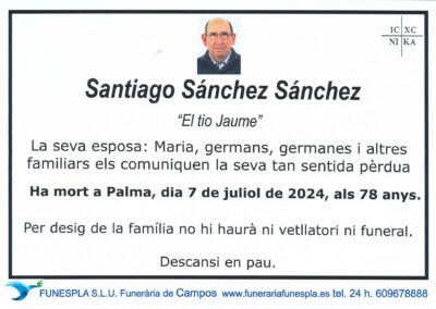 Santiago Sánchez Sánchez 07-07-2024