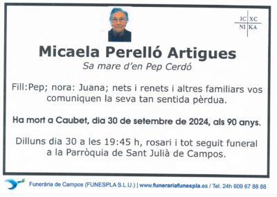 Micaela Perelló Artigues 30-09-2024